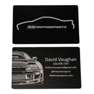Custom Engraved Metal Business Cards
