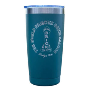 The Brick Saloon Engraved Stainless Taper Tumbler