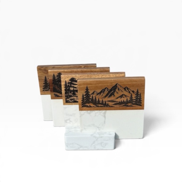 Wood & Marble Coasters - Image 2