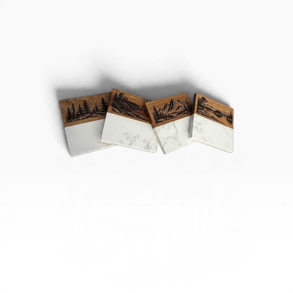 Wood & Marble Coasters - Image 6