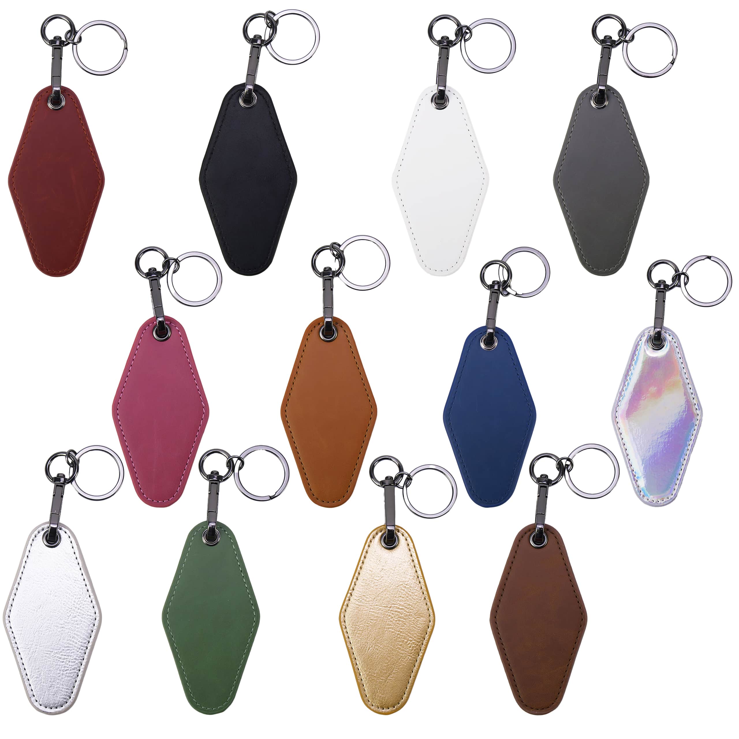 Custom Engraved Retro Motel Keychains